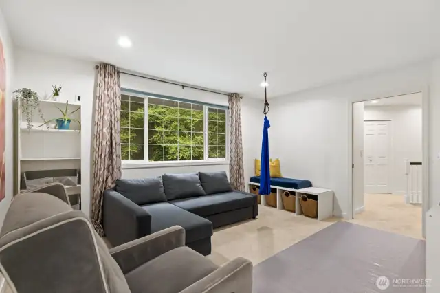 The bonus room makes a great play room or teen hang out located outside the 3 bedrooms.