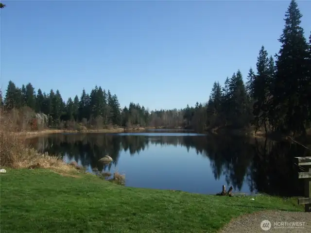 The private 17-acre lake only for residents of Lake of the Woods. Enjoy the lake park, canoeing, paddle boarding and swimming.