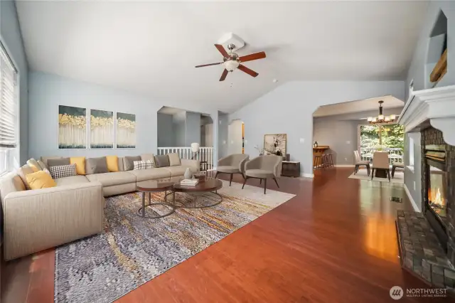 Livingroom, virtually staged