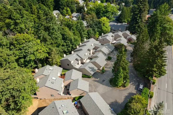 Small boutique community tucked away in the trees but with easy access to freeways, schools and amenities