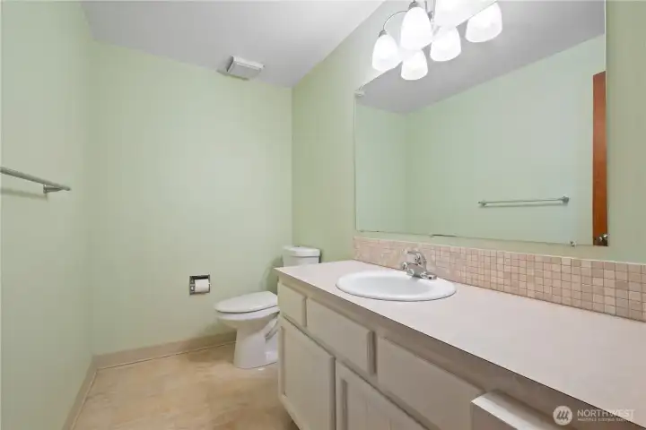 Main floor half bath