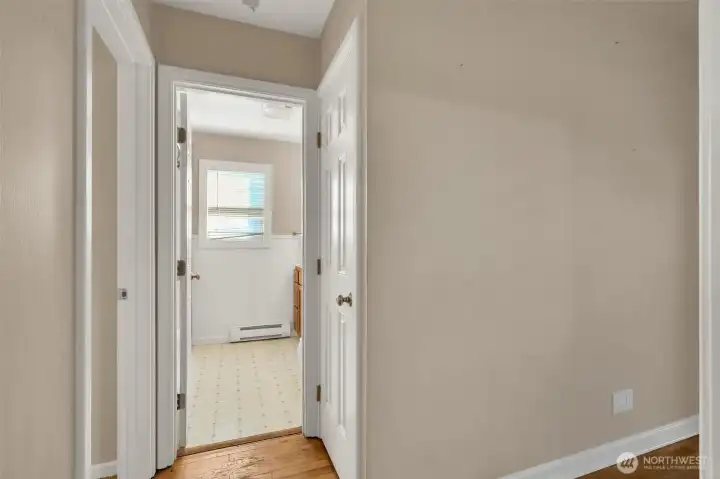 Full bathroom centrally located.