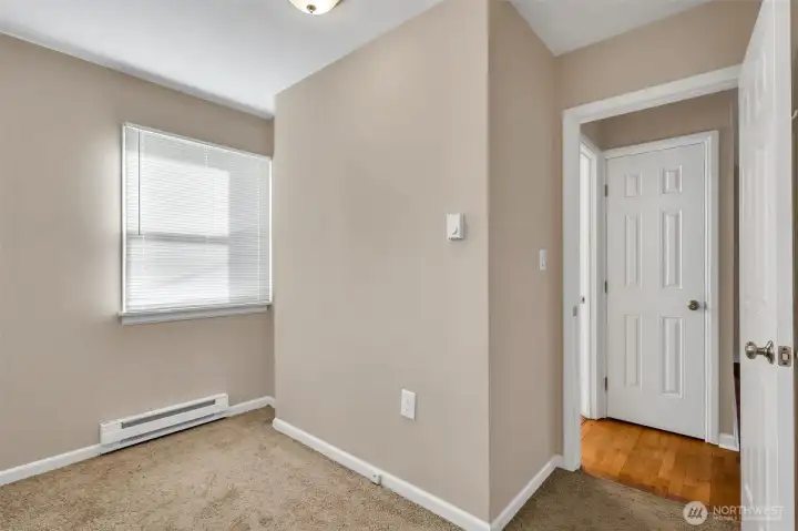 Flexible space ideal for guest room or office.