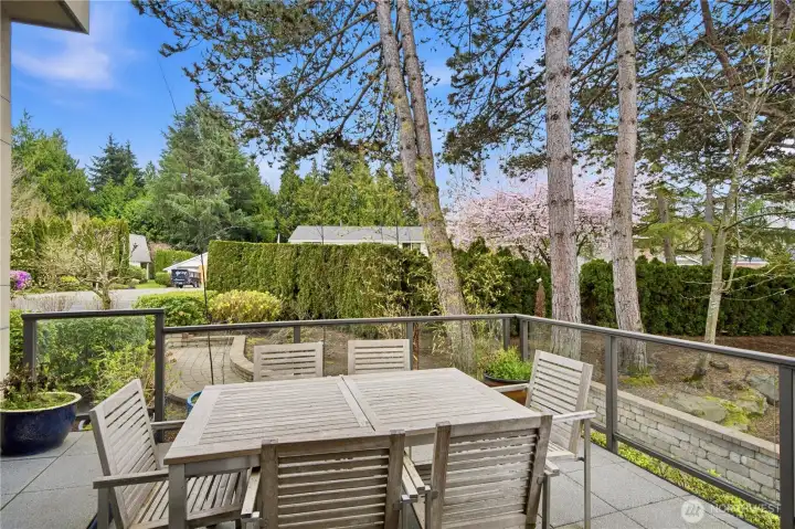 Deck area outside the main level Jr primary suite