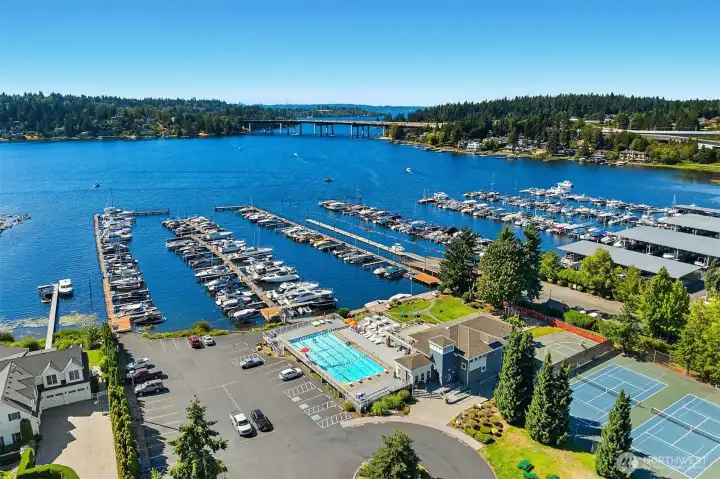 Newport Yacht Club membership is part of home ownership at Newport shores. Many amenities.