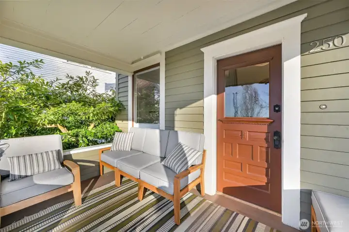 Notice the beautifully detailed door