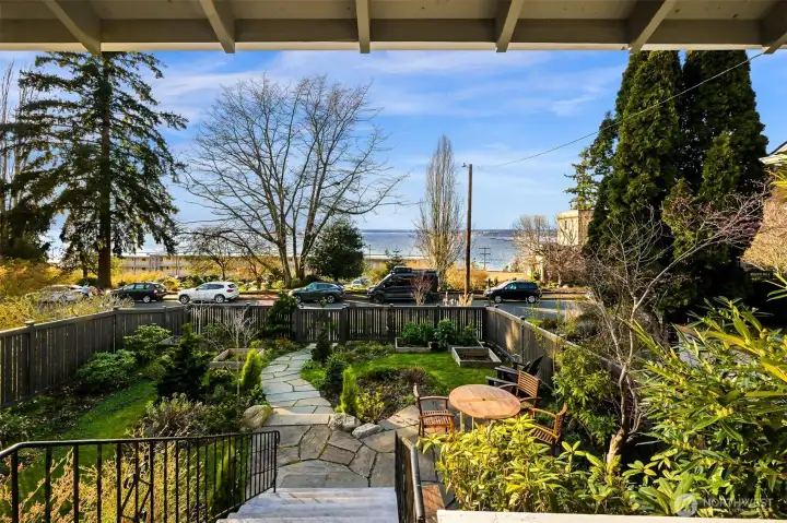 Another view from the porch to the bay; what a place to watch Forth of July fireworks!