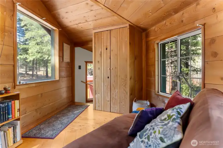 There are lots of built-in closets.