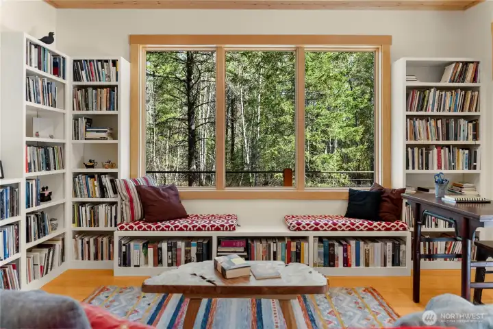 it was built as a writer's studio and as a guest cabin.