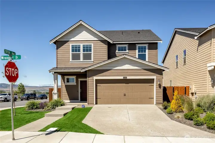 Photo is of actual home.
