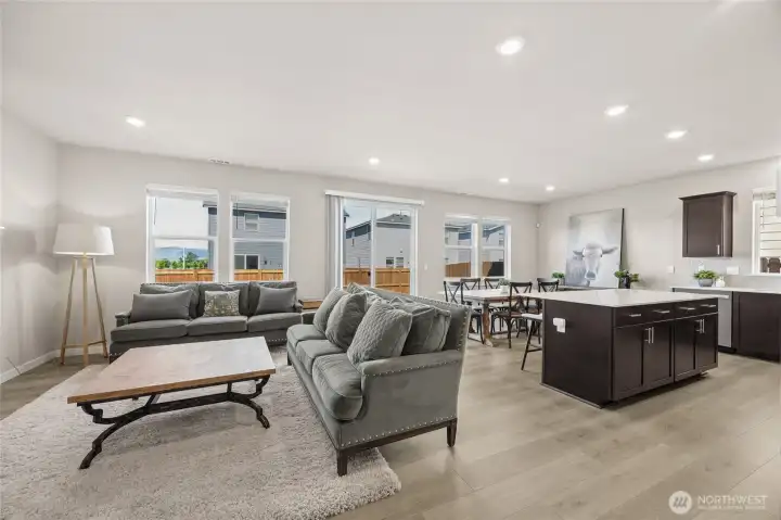 Open layout. Home is staged.