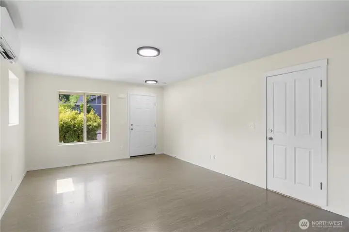 Main living area. Door in the right of photo goes to the 2-car garage.