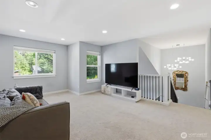 A second living space perfect for movie nights, game days or a quiet retreat. A second living space perfect for movie nights, game days or a quiet retreat.