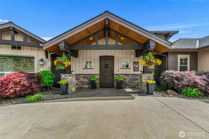 Exceptional curb appeal, unforgettable setting.