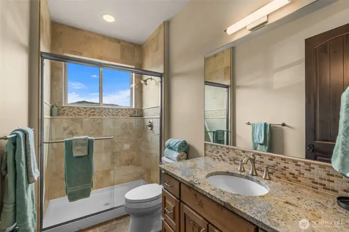 Bedroom 2 ensuite bathroom.