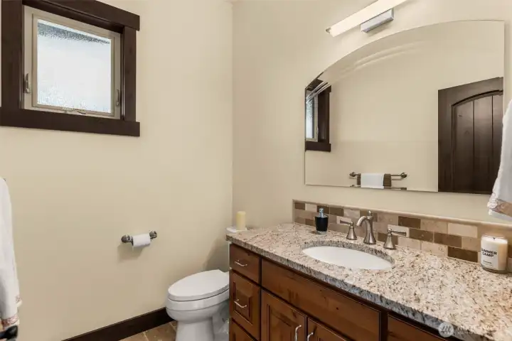 Bathroom on lower level.