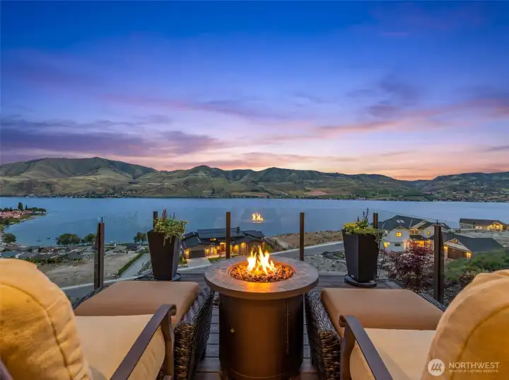 Sunset evenings from the upper deck.
