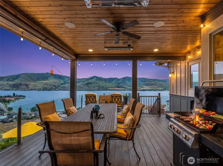 Entertain in style on the expansive deck.