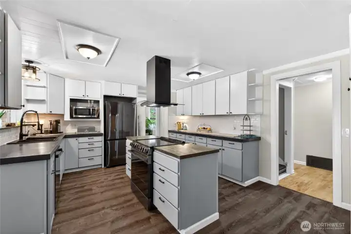 concrete and butcher block counters concrete and butcher block counters