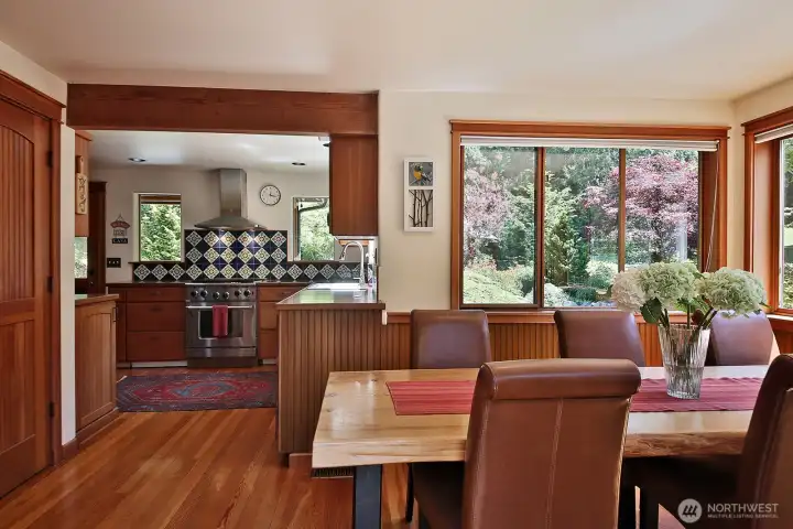 Your back is to the door that leads to the deck and Cabana. Interior doors are solid Fir. Door along the left edge of photo is a closet and where one of two hot water heaters lives. Your back is to the door that leads to the deck and Cabana. Interior doors are solid Fir. Door along the left edge of photo is a closet and where one of two hot water heaters lives.