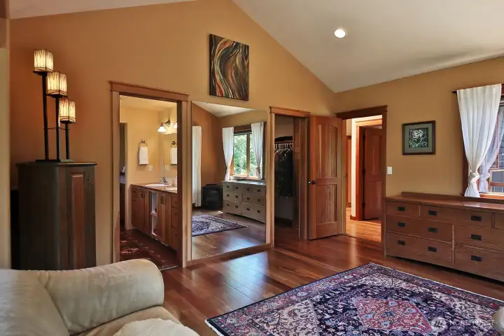 Vaulted ceilings and enough space for a sitting area or dance floor. Spacious walk-in closet. Engineered Teak floors. Vaulted ceilings and enough space for a sitting area or dance floor. Spacious walk-in closet. Engineered Teak floors.