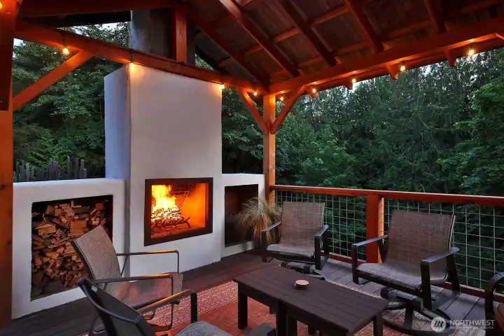 Your outdoor Living Room/Cabana, Timber frame constuction built with milled Cedar and Fir from the property. An exquisite space to appreciate the beauty, tranquility and peace of the natural world surrounding you. Your outdoor Living Room/Cabana, Timber frame constuction built with milled Cedar and Fir from the property. An exquisite space to appreciate the beauty, tranquility and peace of the natural world surrounding you.