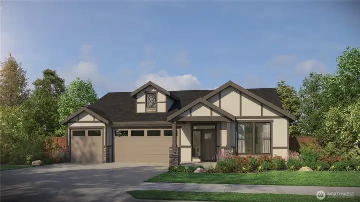 Rendering of Holly plan home. Rendering of Holly plan home.