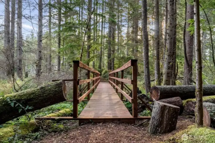 There are over eight miles of trails within the community. There are over eight miles of trails within the community.