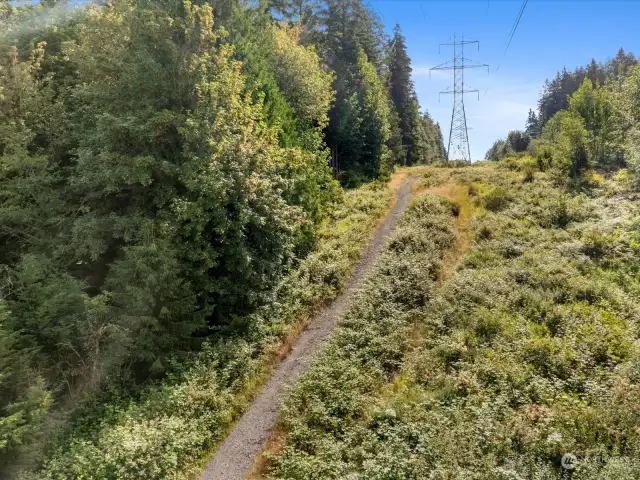 Watershed Trail next to property