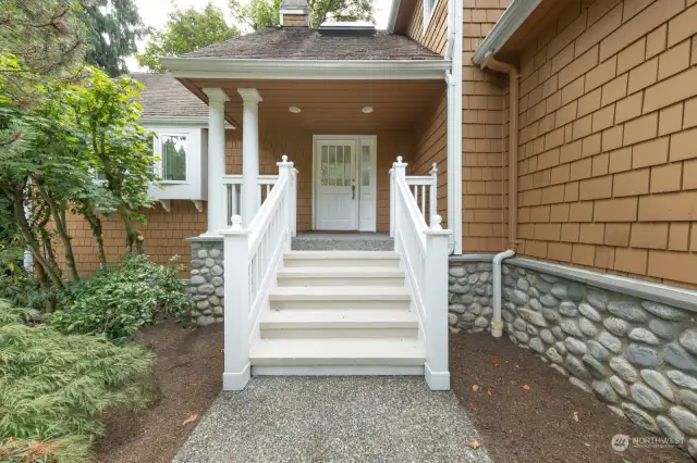 Home Entry and patio.