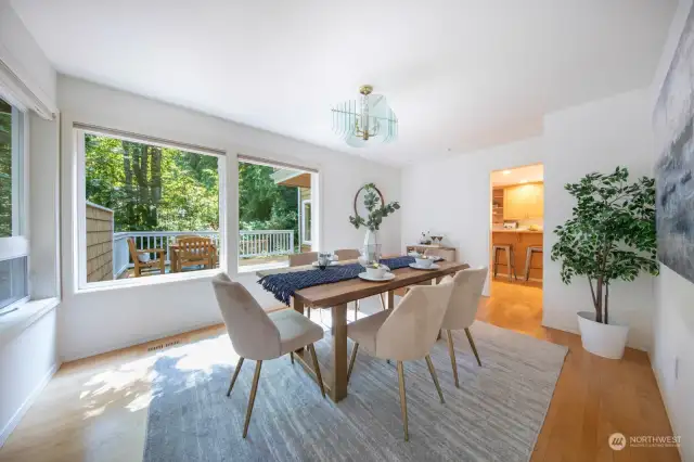 Large formal dining room.