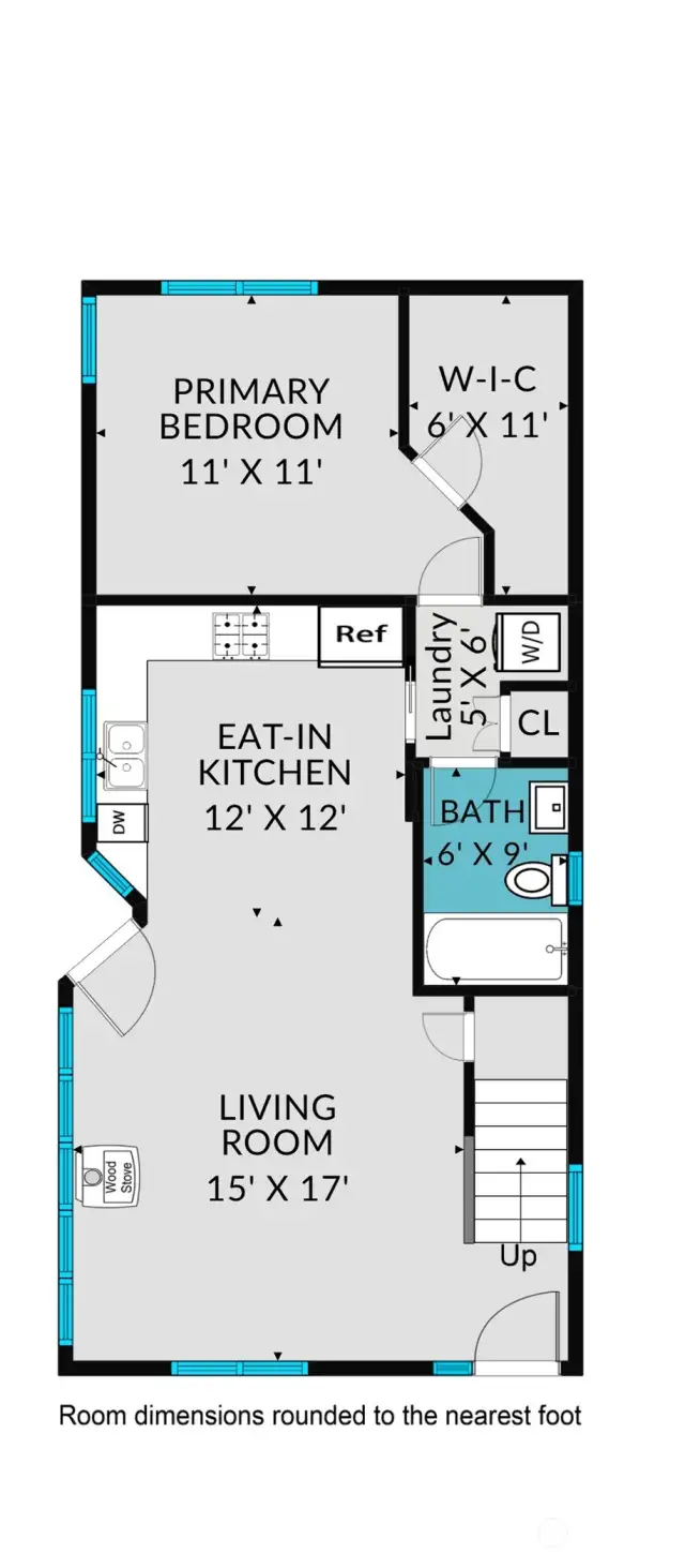 Main Level Floor Plan.