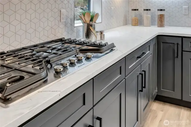 Gas cooking range