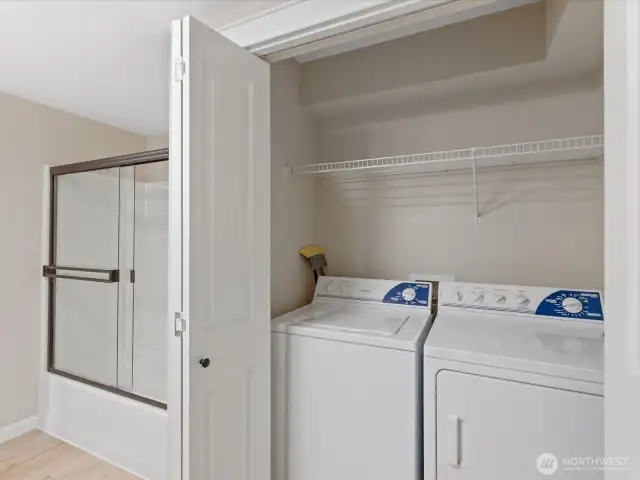 in-unit washer and dryer!