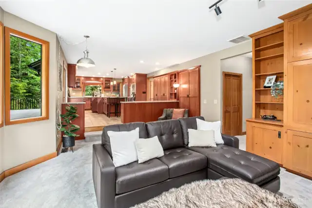 Great flow in this home! Notice the huge deck off to the left.