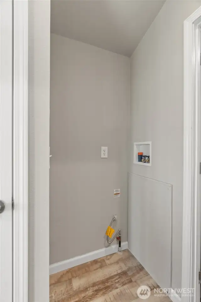 Space for stackable laundry machines