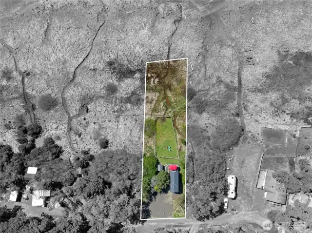 Estimated lot lines of property