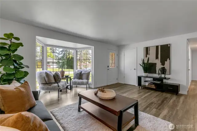 Walk into a large living area