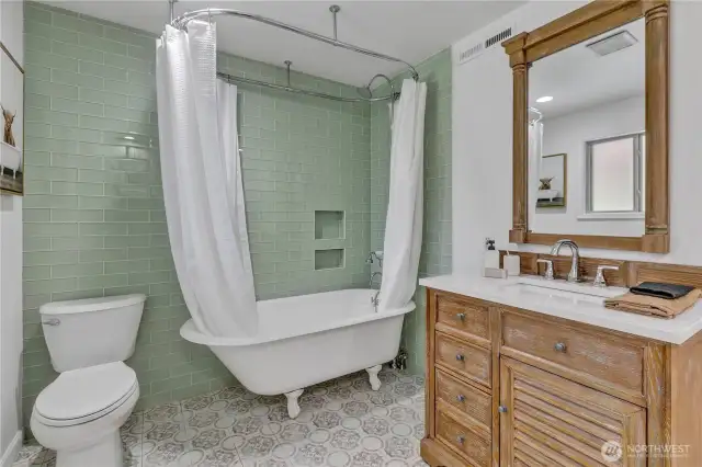 Bathroom with charming upgrades