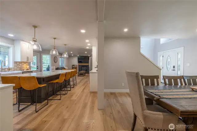 Open floor plan with expanded and **Newly  Remodeled** kitchen has everything your heart desires.