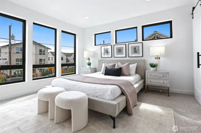 Large Private Suite Retreat with Seating Area, Oversized Windows, Heating/Cooling and Walk-In Closet