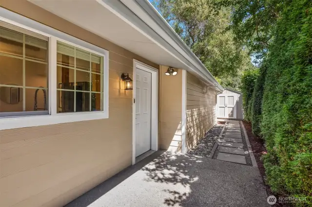 Back entry offers a zero step entry and living experience