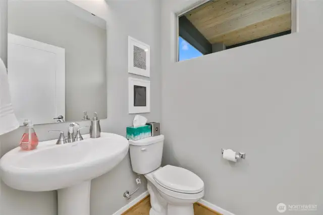 half bath by home entrance