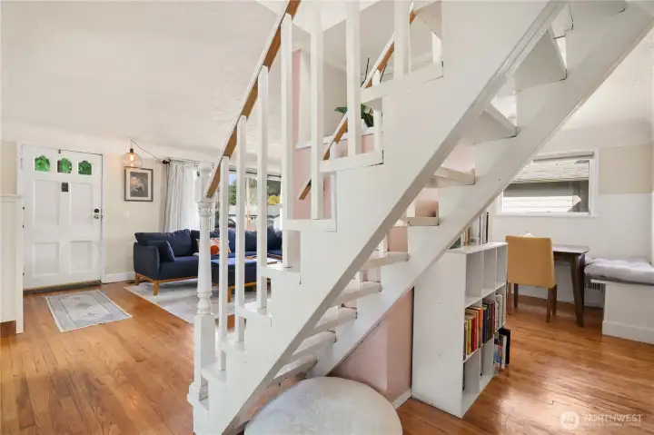 Stairs to the upper floor