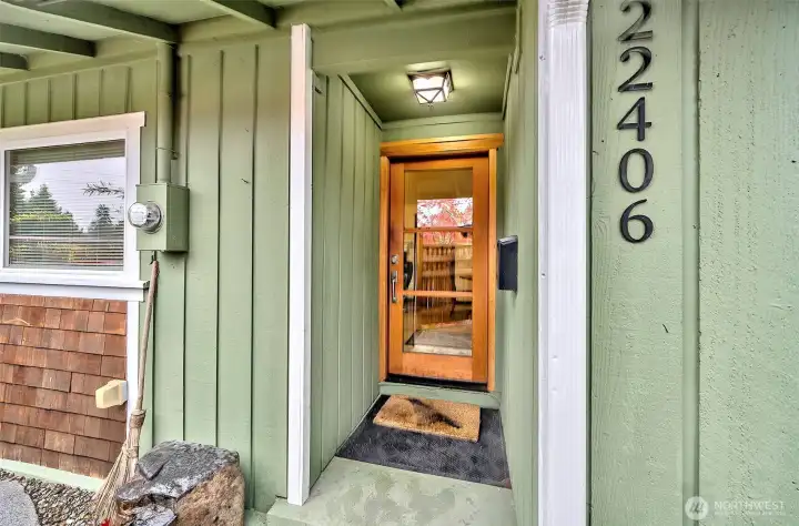 Modern Door Access Entry.