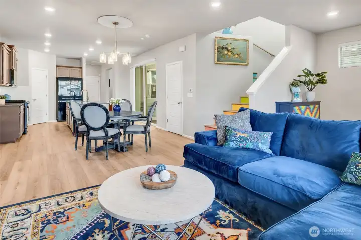 Spacious open floor plan.