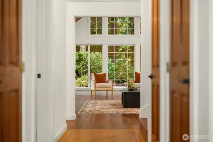 Peek-a-Boo into Great Room from Entry