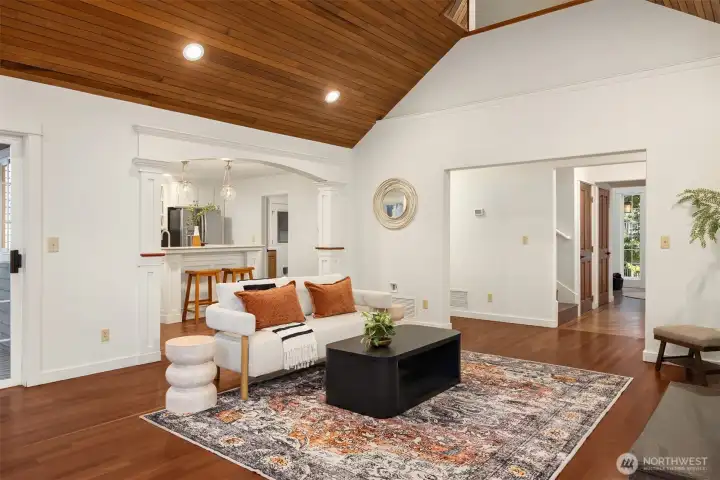 Kitchen and Backyard Access from Living Area