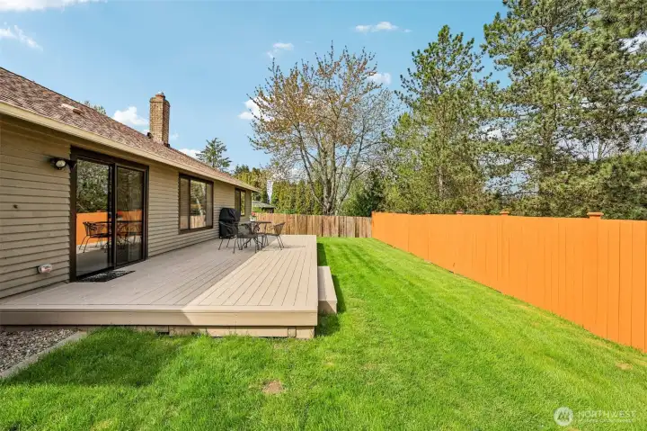 Maintained backyard ready to enjoy