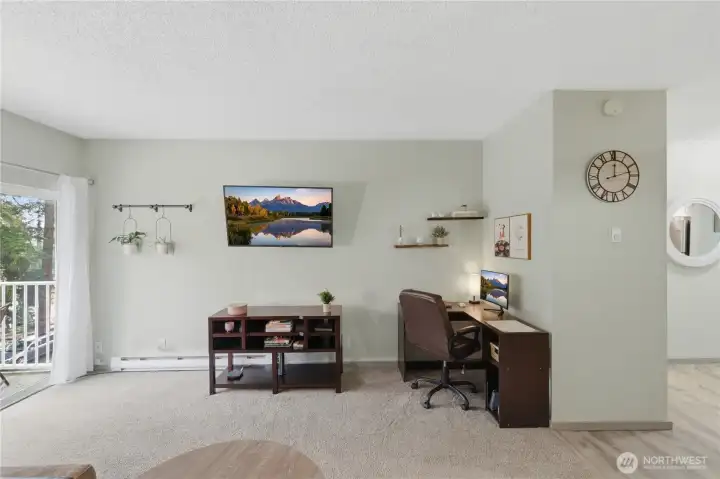 There's even room for a desk work area in here!